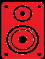 PLRS Red Speaker icon